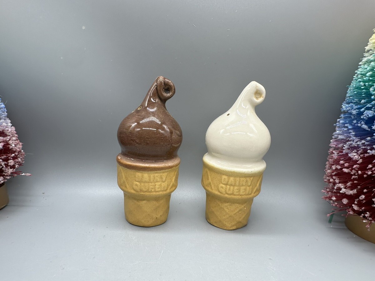 Vintage 1960s Dairy Queen Safe-T Cup ice cream cone Salt