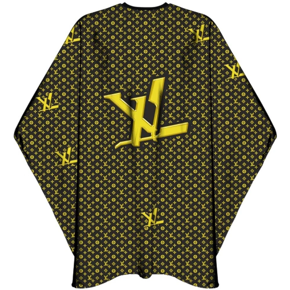 THE SHAVE FACTORY BARBER BEAUTY SALON SHAVE FACTORY HAIRCUTTING CUT STYLING CAPE XXL BLACK RAZOR