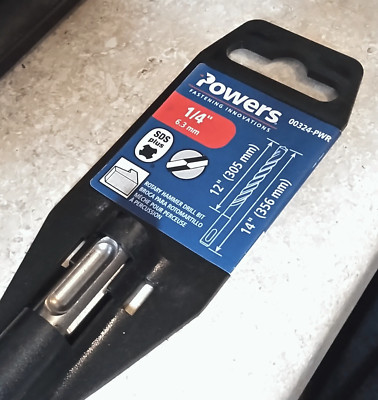 1/4'' X 14'' SDS-Plus/S-4 Plus SDS Carbide Drill Bit ( Powers 00324 )