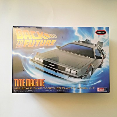 delorean plastic model kit