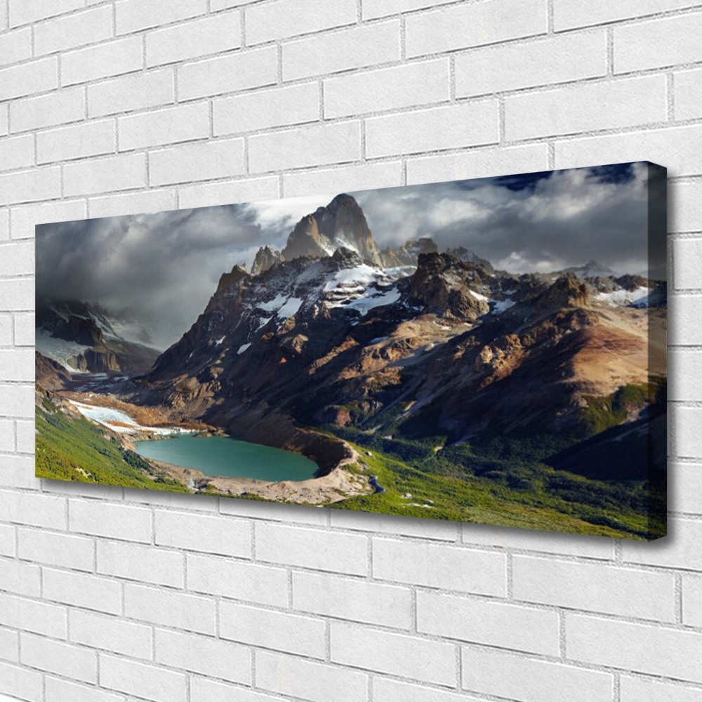 Tableaux sur toile paysage de montagne 125x50 cm avec finitions premium et couleurs durables