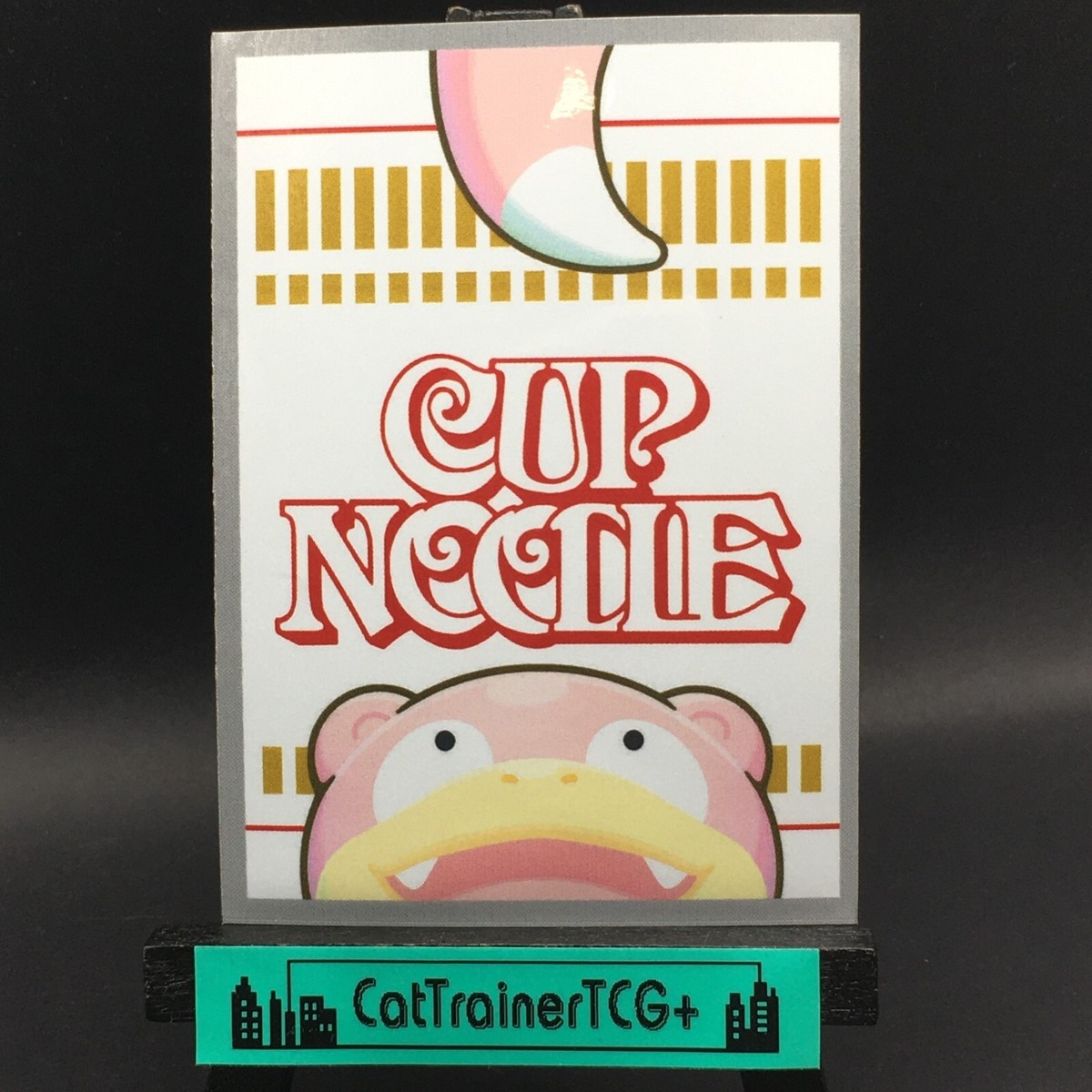 x1 Cup Noodle Slowpoke Sleeve Pokemon Center Japan Original New 