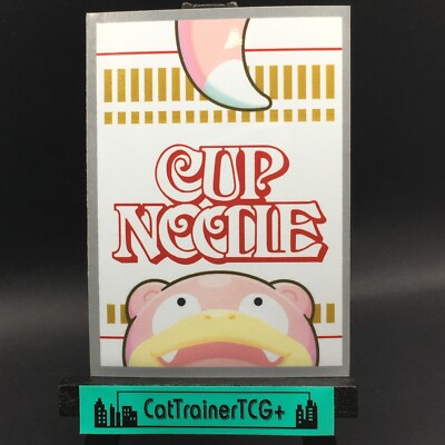 x1 Cup Noodle Slowpoke Sleeve Pokemon Center Japan Original New
