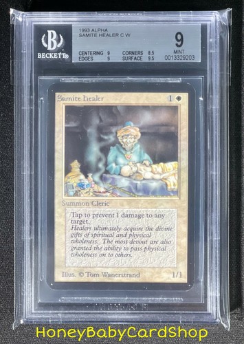 MTG Limited Edition Alpha 1993 Samite Healer BGS 9.0 MINT Old School 93/94 - Picture 6 of 6
