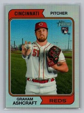 2023 Topps Heritage Chrome Refractor - #383 Graham Ashcraft RC - #/574
