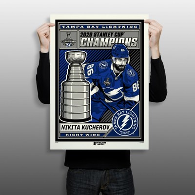 Tampa Bay Lightning Stanley Cup Champions Nikita Kucherov Print - EBAY EXCLUSIV