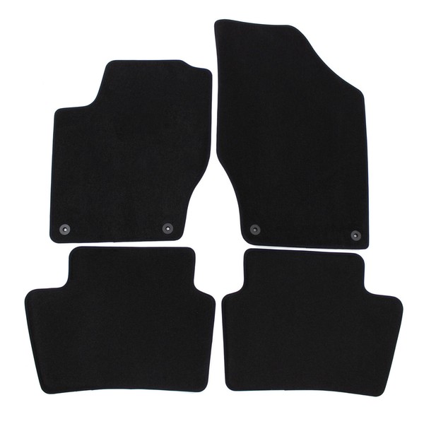 Velour FußMatten Automatten FüR Peugeot 308 2007-2013 4-Tlg Schwarz-image