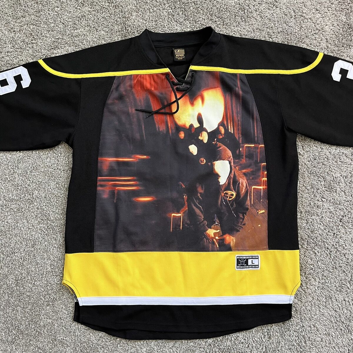 🔴 Wu-Tang Jersey Size Large Hockey WuTang 36 Chambers Rare 🔴 Wu-Tang Jersey Size Large Hockey WuTang 36 Chambers Rare