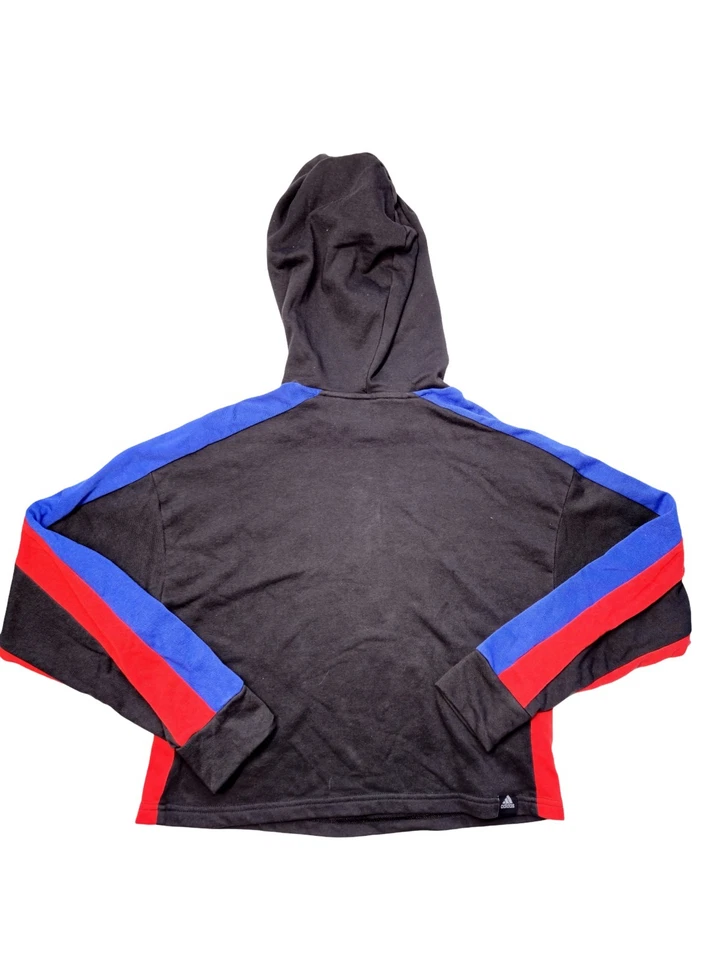 Adidas Hoodie Black Red Blue Badge Of Sport Sweatshirt Size S - Bild 2 von 4