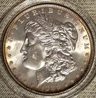 CHOICE  BU 1886 Morgan Silver Dollar. Great breast feathers!  MS Quality!!