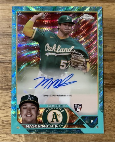 Mason Miller [Aqua Wave] #AC-MMI 2023 Topps Chrome Update Autographs card