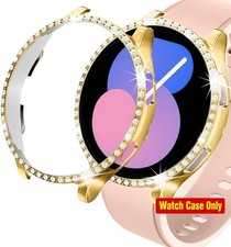 2-Pack Only Case For Samsung Galaxy Watch 5/4 44mm Diamond Bling Bumper Cover