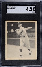 1939 Play Ball - #31 Sam West - SGC 4.5 VG/EX+