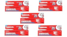 Omnigel Pain Relief Gel   Pack of 5 50g Each  Fast Relief  Long Expiry F302