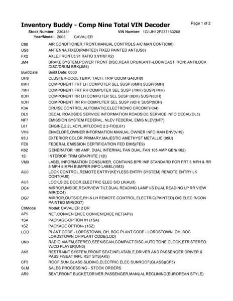 Engine 2.2L VIN F 8th Digit Fits 02-05 CAVALIER 2610986 Foto 4 de 4