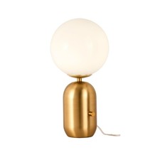 Modern Design Bedside Lamp With Glass Sphere In Gold And Black RD-1033