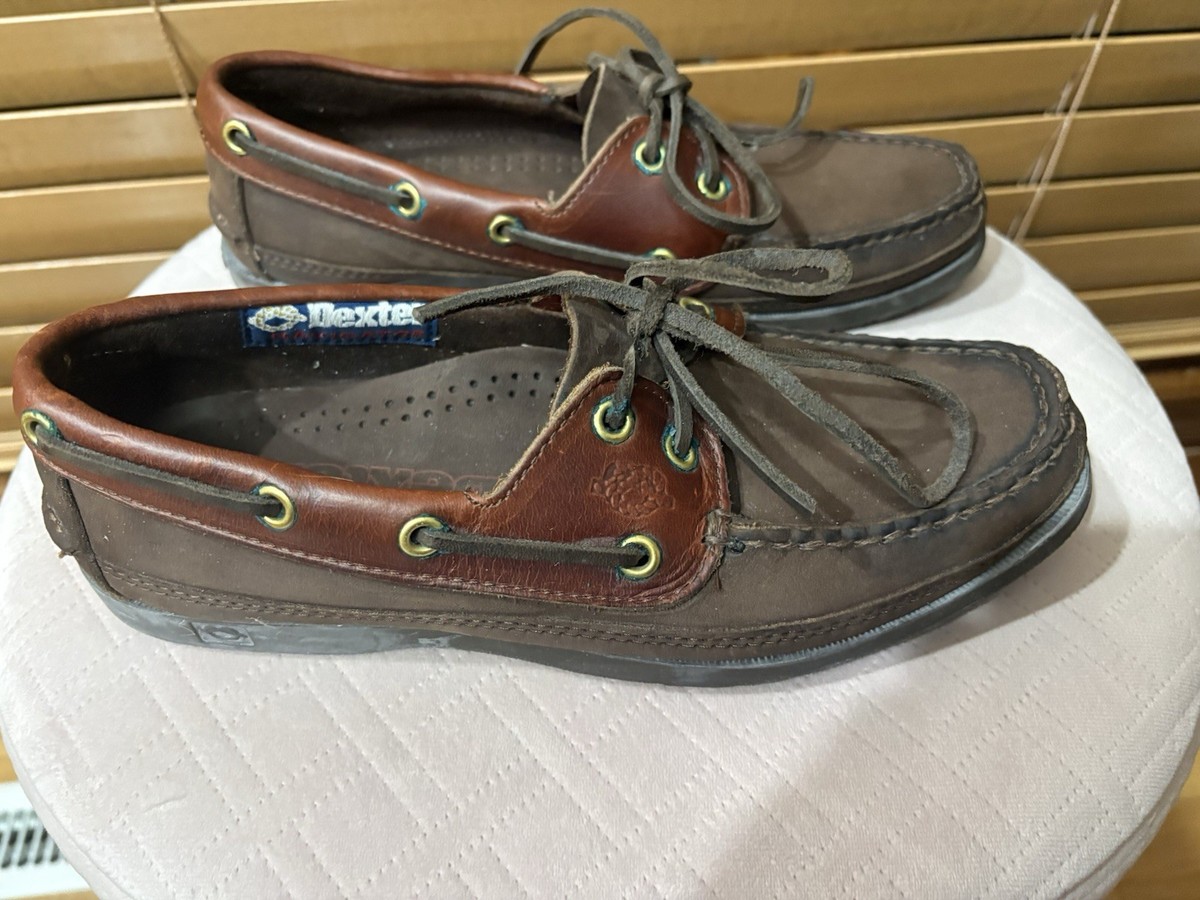 Vintage Dexter Navigator Men's Boat Shoes Size 6.5 M Leather