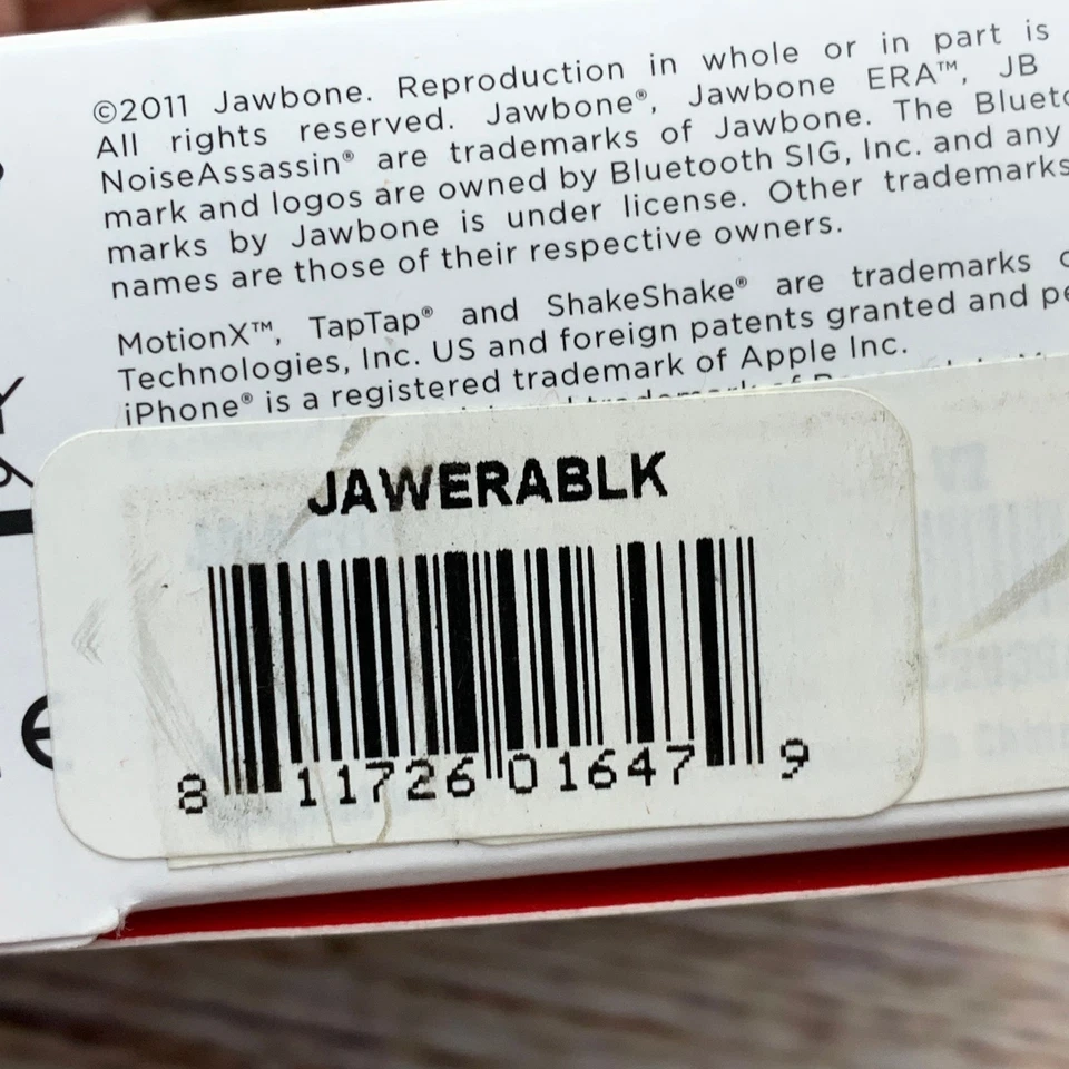 Jawbone ERA Shadowbox Noise Assassin 3.0 Bluetooth Headset - In Box - Image 2 of 4