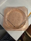Jeanette Glass Adam Pattern 1934 Pink Depression Dinner Plate 9" Set Of 3