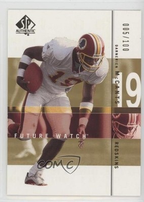 2001 SP Authentic Future Watch Gold 5/100 Darnerien McCants #130 Rookie RC g2x
