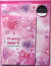 GAIA Pretty Heart Letter Envelope Set Made in Japan