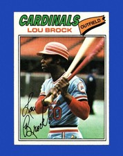 1977 Topps Set-Break #355 Lou Brock NR-MINT *GMCARDS*