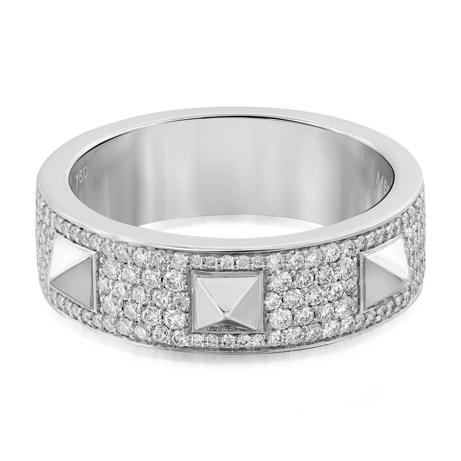 Кольцо с острым бриллиантом Messika 061 Карат из Белого золота 18 карат размер 57 825 руб 690990₽