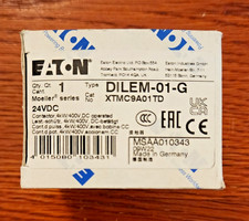 Eaton Moeller DILEM-01-G XTMC9A01TD 3-Pole Contactor 24VDC Coil 1NC