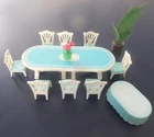 Vintage Playmobil Wedding Reception 5339 Banquet Table 8 Chairs Cake Table Fern