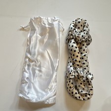 Polka Dot Satin Hair Curling Ribbon Set with Storage Bag for Women