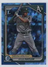 2024 Bowman Sapphire Edition Chrome Prospects Myles Naylor #BCP-136 12g7