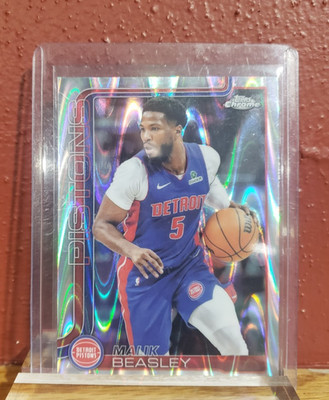 2025 Topps Chrome Malik Beasley [Refractor RayWave] #36