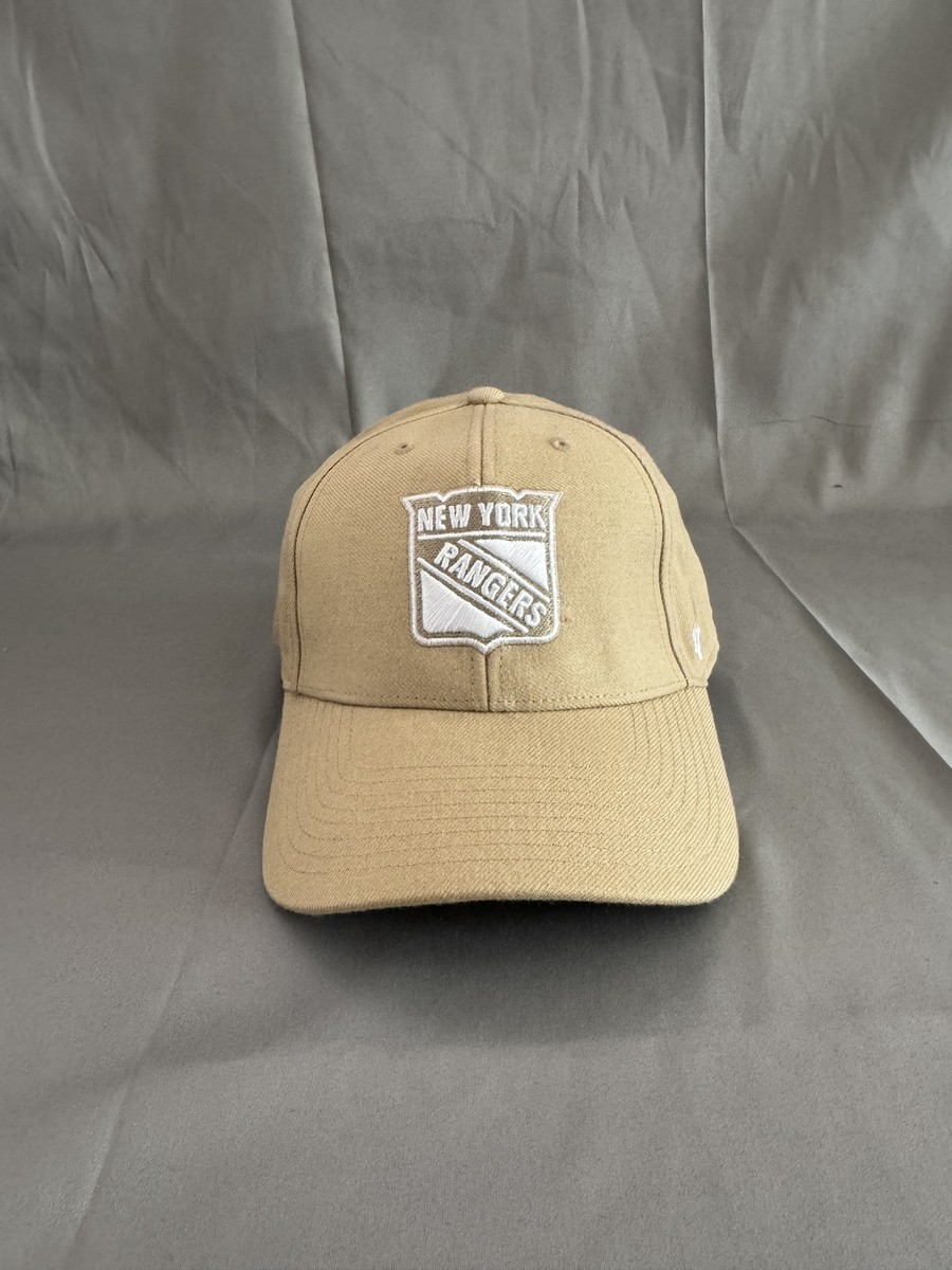 '47 Brand New York Rangers NHL Snapback Cap Hat Tan Khaki Tonal Logo