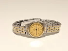 VINTAGE SWISS LUXURY TWO TONE  25mm LADIES QUARTZ WATCH"OMEGA" SEAMASTER