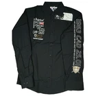 Camp David M Men'S Black Classic Long Sleeve Button-Up Shirt New