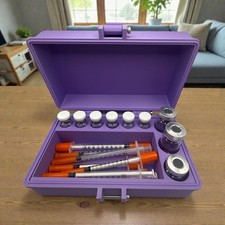 Mix peptide Vial case storage, Syringe Holder Vials Organizer for 3ml, 5ml or