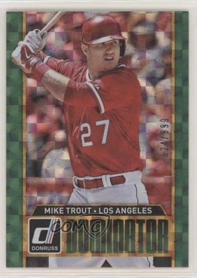 2015 Panini Donruss Elite Dominator 624/999 Mike Trout #18 06z2