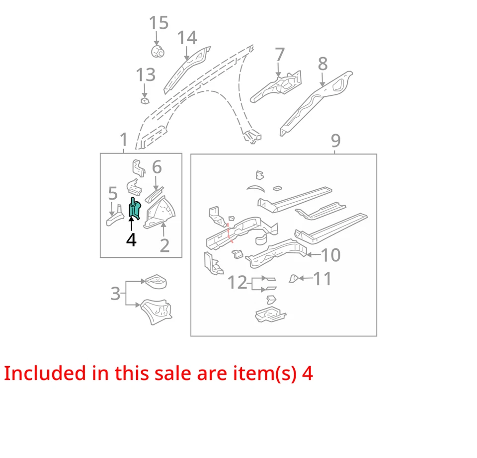 2000-2005 CADILLAC PONTIAC DEVILLE BONNEVILLE ПАНЕЛЬ ASM F/CMPT FRT LH 89025798 - Изображение 2 из 3