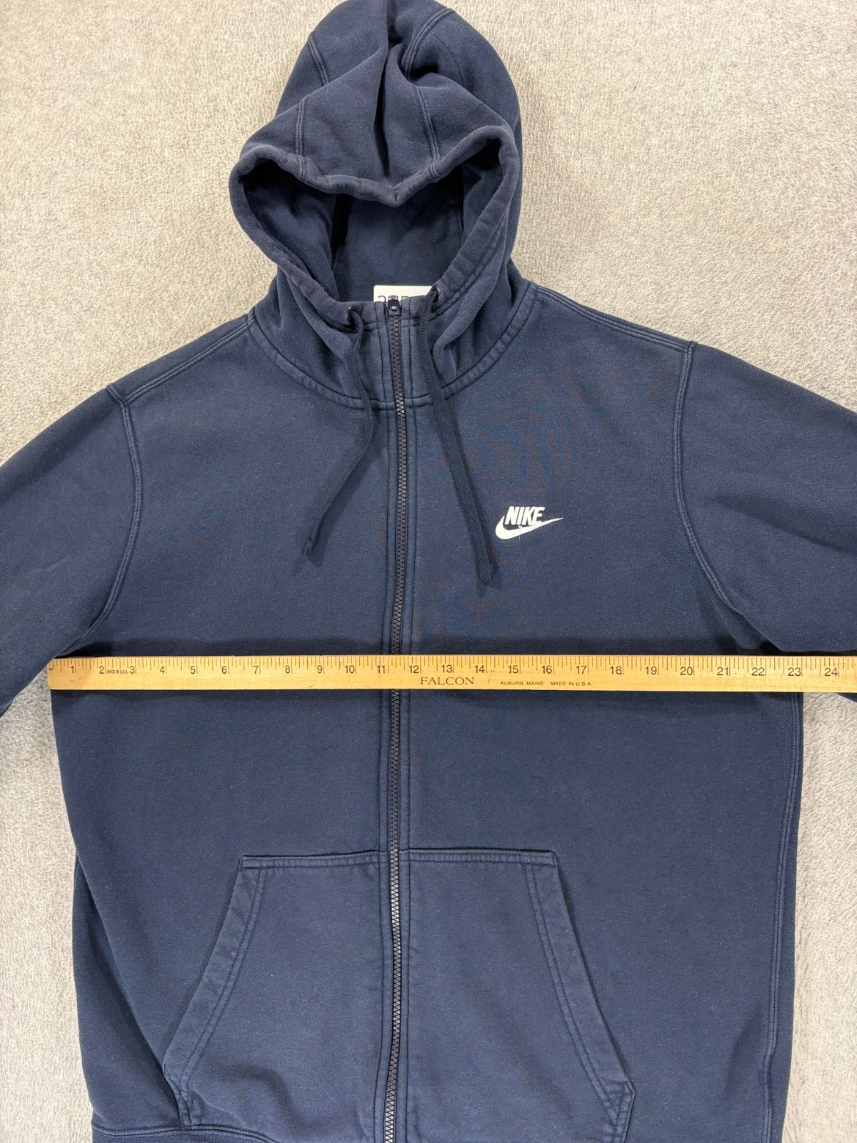 Nike Classic Solid Stitched Logo Full Zip Hoodie … - image 7