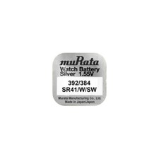 1x Murata 392 384 SR41 Silver Oxide 1.5V Watch Calculator Battery
