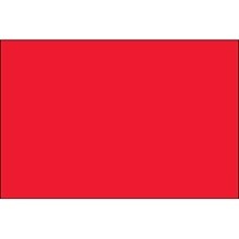 2 x 4" Fluorescent Red Inventory Rectangle Labels-500 per Roll