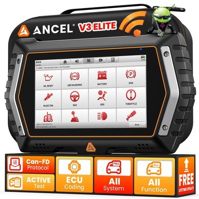 ANCEL V3 Elite For BMW Bidirectional Car OBD2 Diagnostic Scanner ECU Coding TPMS