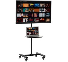 VIVO Mobile TV Cart for 13 to 50 inch Screens up 44 lbs, LCD LED Black