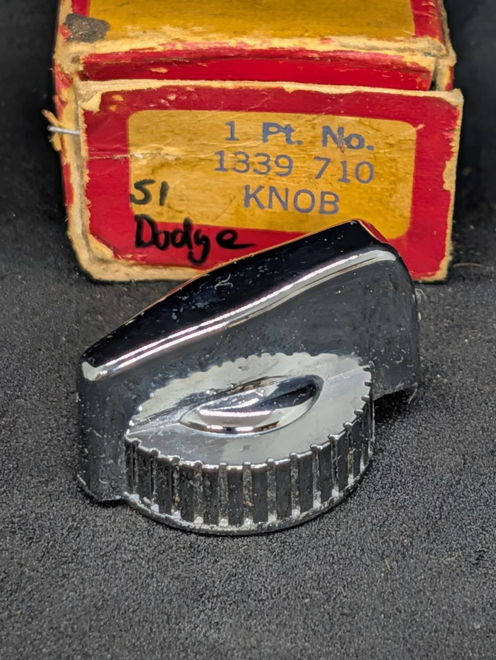 NOS 1950 DODGE CORONET MEADOWBROOK WAYFARER HEADLIGHT SWITCH KNOB MOPAR 1339710 - Image 2 of 4