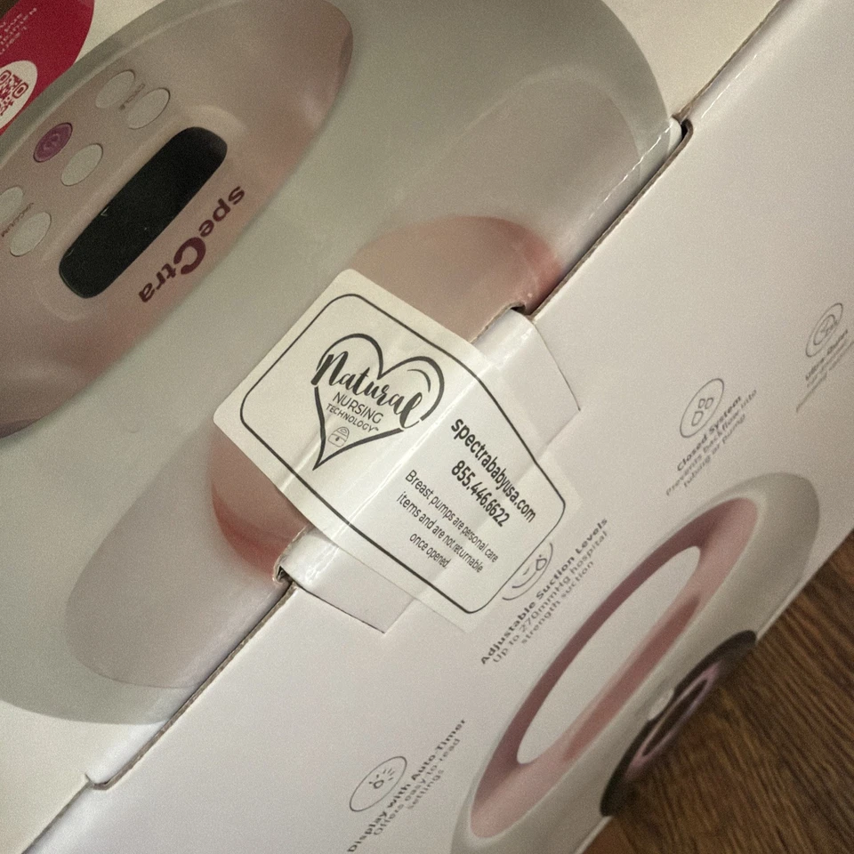 Extractor de leche eléctrico doble Spectra S2 Plus Premier - rosa Foto 2 de 3