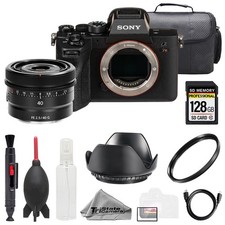 Sony a7R IVA  Sony FE 40mm f/2.5 G Lens 128GB Bag UV Filter- Basic Kit