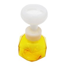 Clear Yellow Color 300ml Refillable Soap Bath Pump Foaming Bottle Brand New