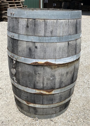 Whiskey Wine Barrel, Vintage Reclaimed Used Wood Barrel, Primitive Rum Keg, K