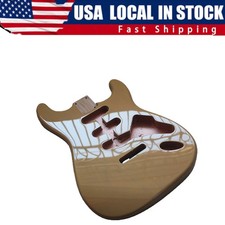 USA STOCKYellow SSS Electric Guitar Alder Body for Fd St Type Fast Ship
