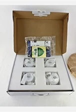 Four 4MP PoE Security Camera System Outdoor Video Home PACK Night Vision Audio